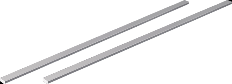BORA side strips for hob depth 515 mm, USL515