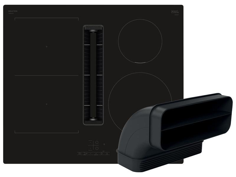 Bosch PVS611GA7, induction hob set with extractor hood and flat duct, series 4, 60 cm, frameless, EKK: B, with 5 year guarantee!