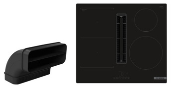 Bosch PVS601GA7, induction hob set with extractor hood and flat duct, series 4, 60 cm, flush, EKK: B, with 5 year guarantee!