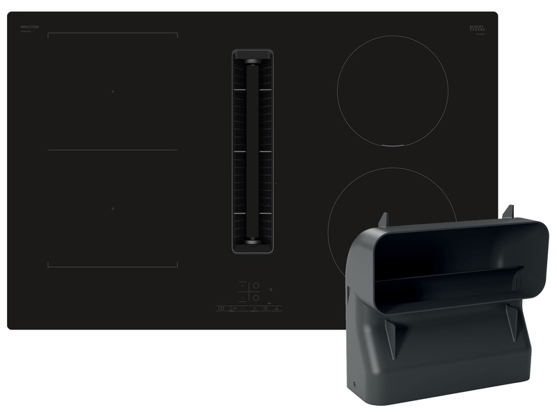 Bosch PVS801GA6, induction hob set with extractor hood and flat duct, series 4, 80 cm, flush, EKK: B, with 5 year guarantee!