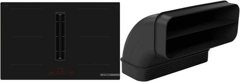 Bosch PVQ811HGA7, induction hob set with extractor hood and flat duct, series 6, 80 cm, frameless, with 5 year guarantee!