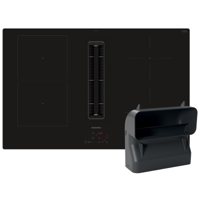 Siemens ED711HGA6, set iQ500 induction hob with extractor hood including flat duct bend, with 5 year guarantee!