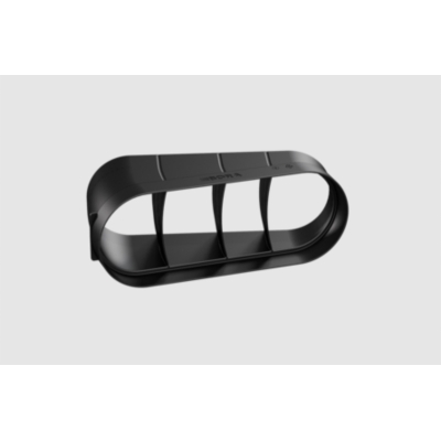 BORA Ecotube bend 15° flat horizontal incl. sealing material (1 piece), EFBH15/1