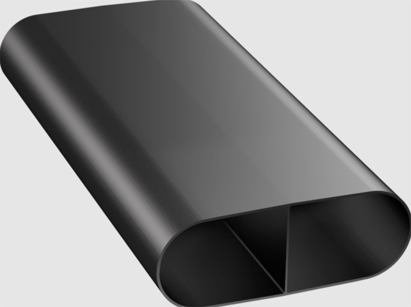 BORA Ecotube flat duct with web 375mm, EFS375/1