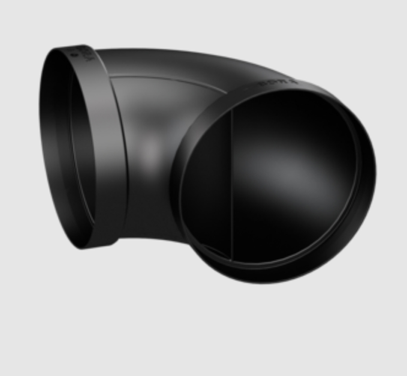 BORA Ecotube bend 90° round incl. sealing material (1 piece), ERB90/1