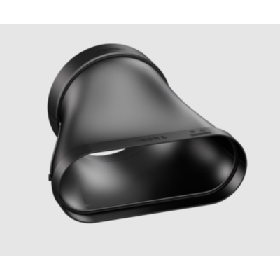 BORA Ecotube transition flat round straight incl. sealing material (1 piece), EFRG/1