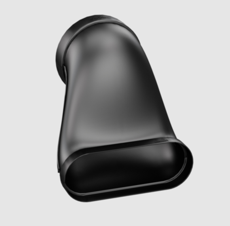 BORA Ecotube transition flat round offset incl. sealing material (1 piece), EFRV/1