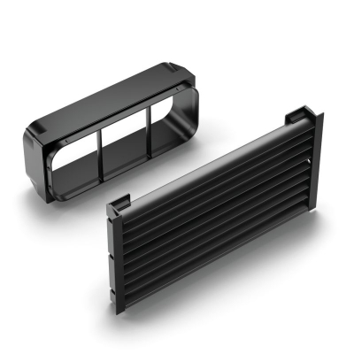 Naber PRIME flow base ventilation grille flow, matt black, W 150 mm, L 297 mm, 8033015