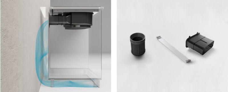 Elica Kit recirculation accessory set for NikolaTesla Evo gas hob, KIT0199838