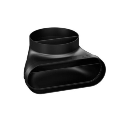 BORA Ecotube transition 90° flat round incl. sealing material (35 pieces), EFR90/35