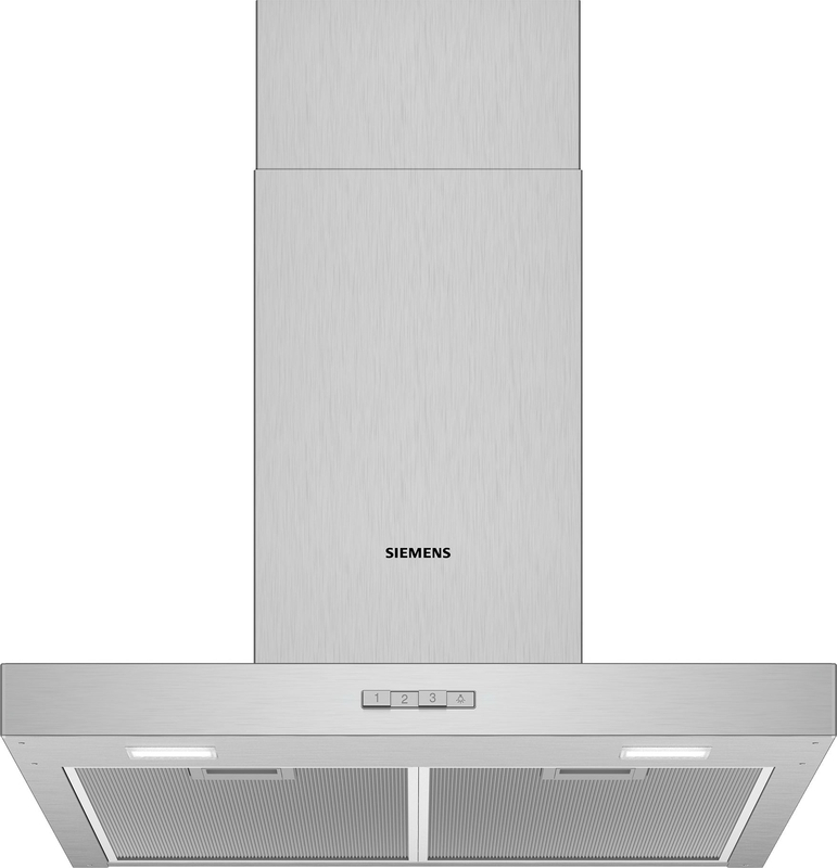 Siemens LC64BBC50, iQ100, wall panel, 60 cm, stainless steel, EEK: D, with 5 year guarantee!