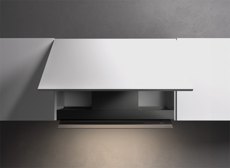 Falmec Virgola Touch NRS, black, 60 cm, wall hood, 103323, with 5 year guarantee