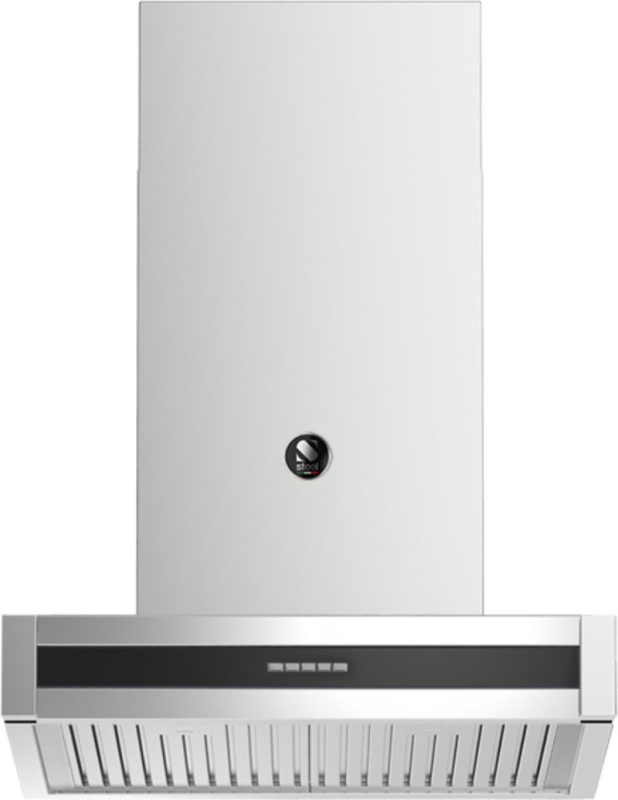 Steel Genesi 70 wall hood, color Nero, 70 cm, GQK70BA, with 5 year guarantee!