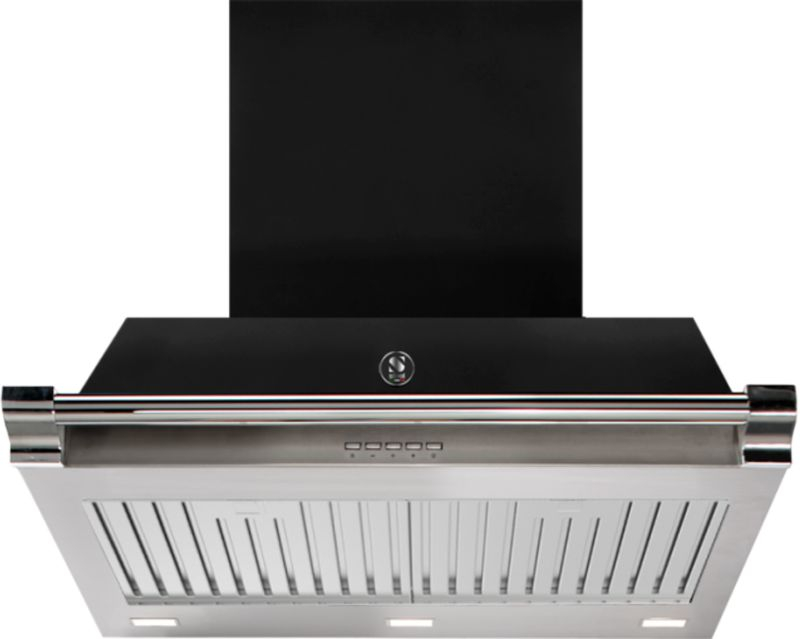 Steel Ascot 70 wall hood, Nero, 70 cm, AKL70BA, with 5 year guarantee!