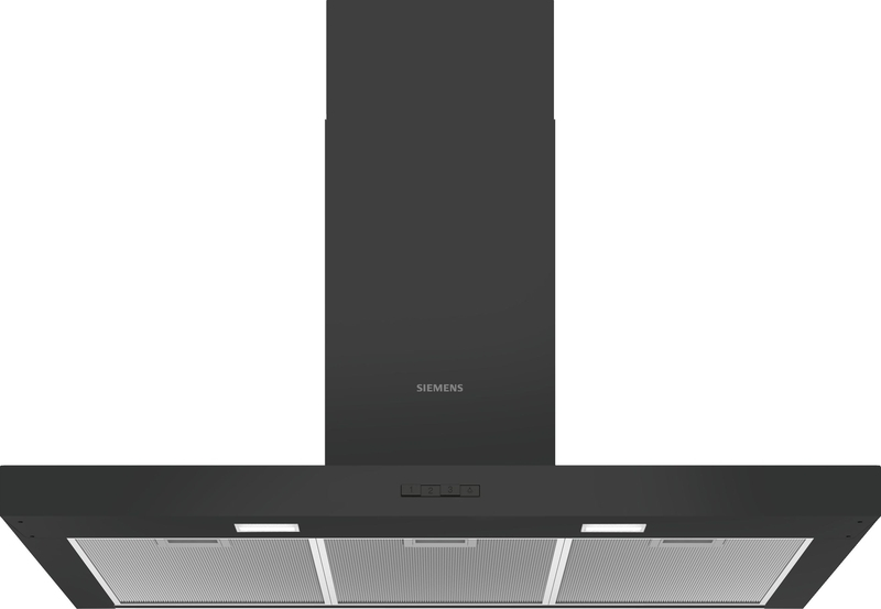 Siemens LC96BBC60, iQ100, wall panel, 90 cm, black, EEK: B, with 5 year guarantee!