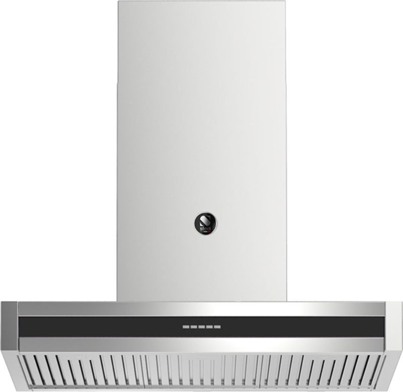 Steel Genesi 90 wall hood, color Nero, 90 cm, GQK90BA, with 5 year guarantee!