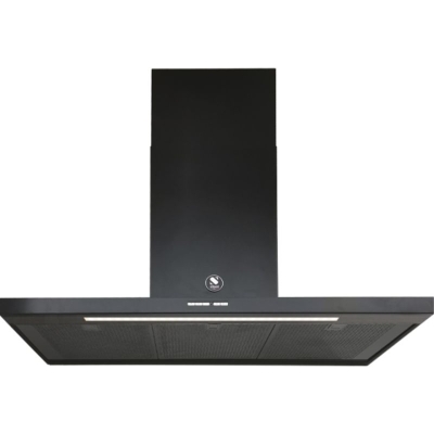 Steel Enfasi 100 Design 40 All Black wall hood, Nero Fumo, 100 cm, EKL100NF, with 5 year guarantee!