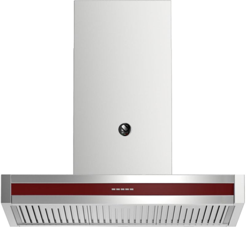 Steel Genesi 100 wall hood, Bordeaux color, 100 cm, GQK100BR, with 5 year guarantee!