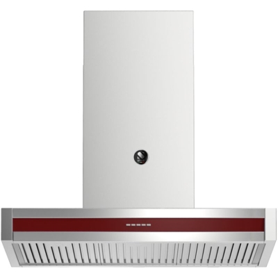 Steel Genesi 100 wall hood, Bordeaux color, 100 cm, GQK100BR, with 5 year guarantee!