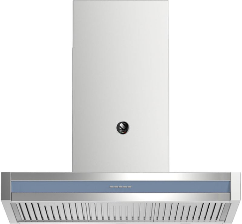 Steel Genesi 100 wall hood, color Celeste, 100 cm, GQK100CE, with 5 year guarantee!