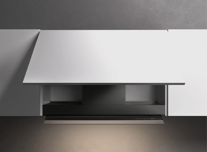 Falmec Virgola Touch 120, design black, 120 cm, wall hood, 103183, with 5 year guarantee