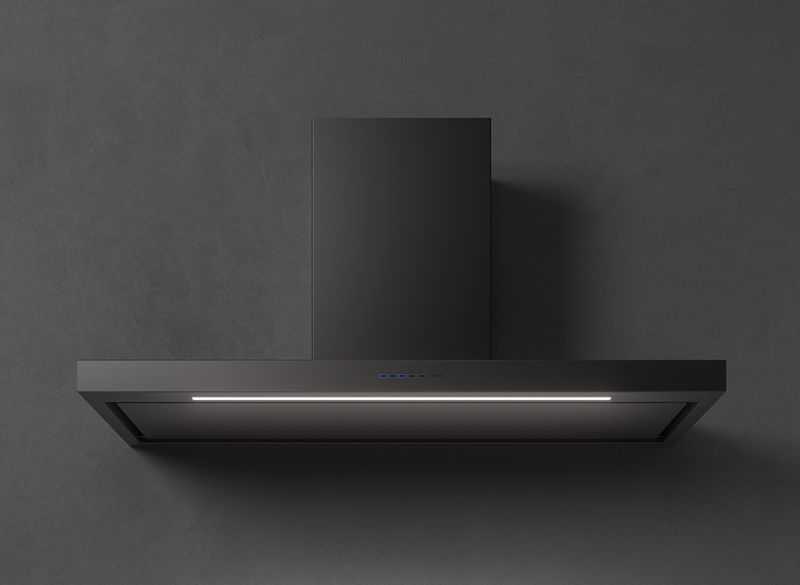 Falmec Plane Plus NRS, black, 120 cm, wall hood, 103242, with 5 year guarantee
