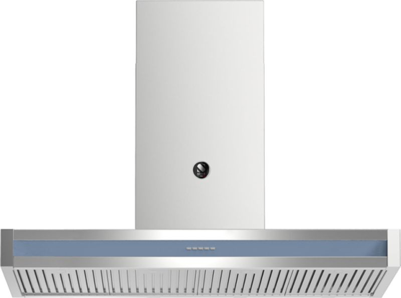 Steel Genesi 120 wall hood, color Celeste, 120 cm, GQK120CE, with 5 year guarantee!
