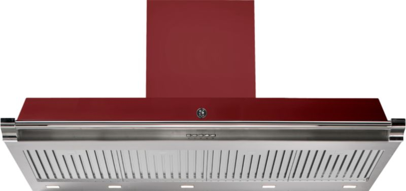 Steel Ascot 120 wall hood, Bordeaux, 120 cm, AKL120BR, with 5 year guarantee!