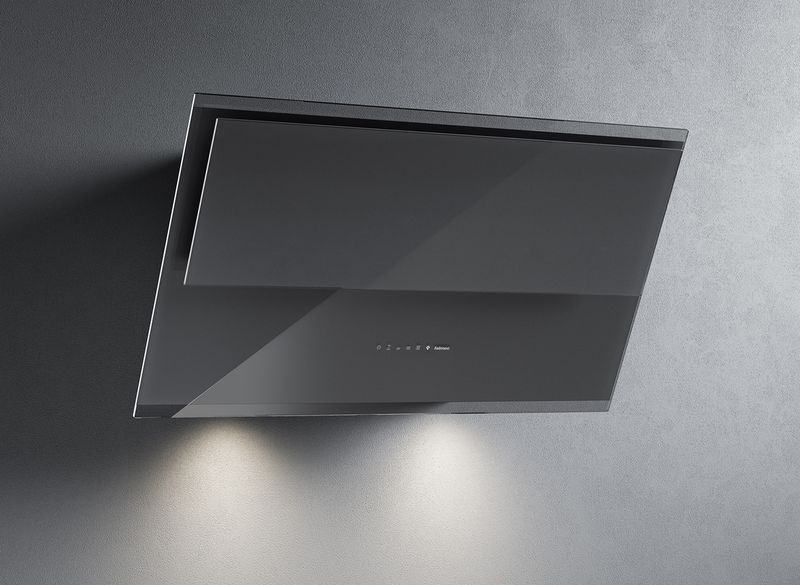 Falmec Verso Evo, wall hood, gray glass, 55 cm, 103344, with 5 year guarantee