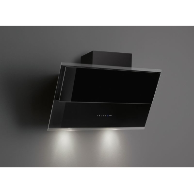 Falmec Verso NRS, wall hood, black glass, 85 cm, 102638, with 5 year guarantee
