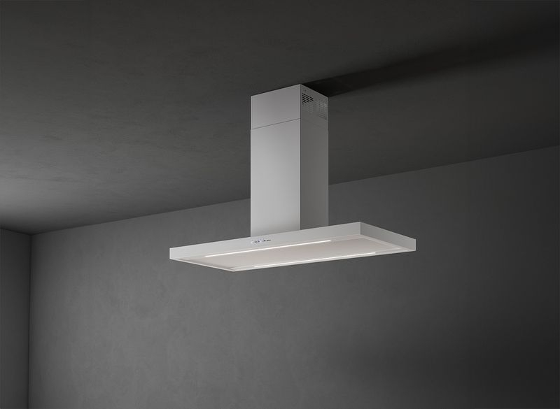 Falmec Plane Plus, white, 90 cm, island hood, 103220, with 5 year guarantee