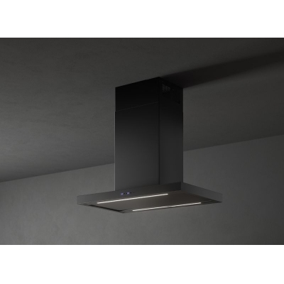 Falmec Plane Plus NRS, black, 90 cm, island hood, 103240, with 5 year guarantee