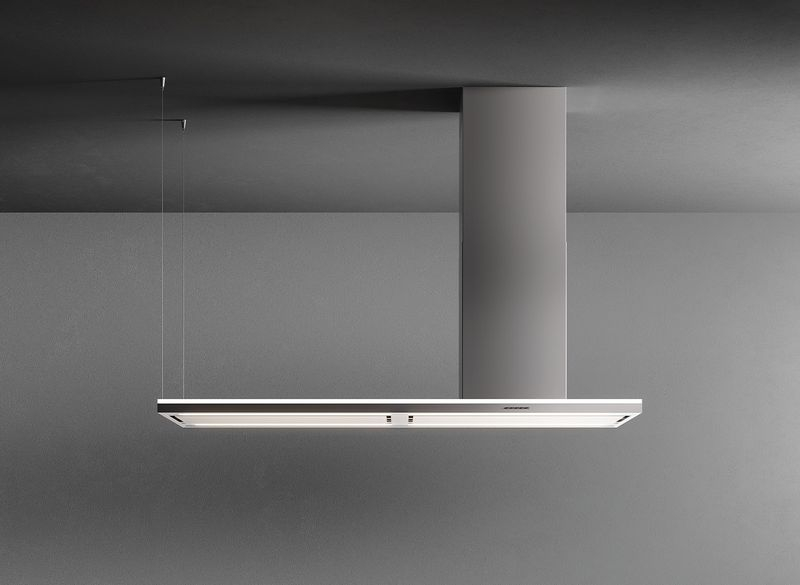 Falmec Lumen NRS IS 175, дизайн нержавеющая сталь, 175 см, островная вытяжка, шахта справа, 102915, с гарантией 5 лет