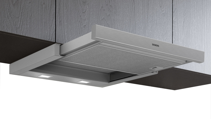 Siemens LI63LA526, iQ100, flat screen hood, 60 cm, silver metallic, EEK: C, with 5 year guarantee!