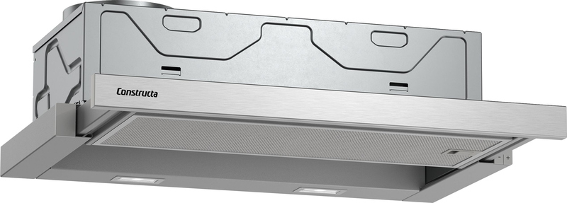 Constructa CD30677, flat screen hood, silver metallic, 60 cm, EEK: A, with 5 year guarantee!