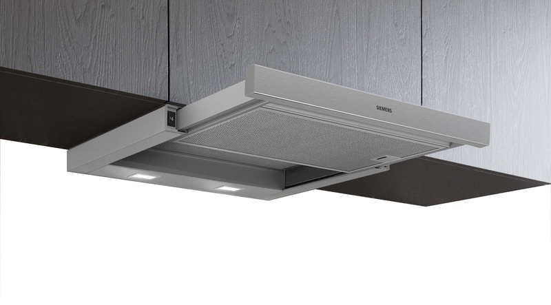 Siemens LI64LA521, iQ100, flat screen hood, 60 cm, silver metallic, EEK: B, with 5 year guarantee!