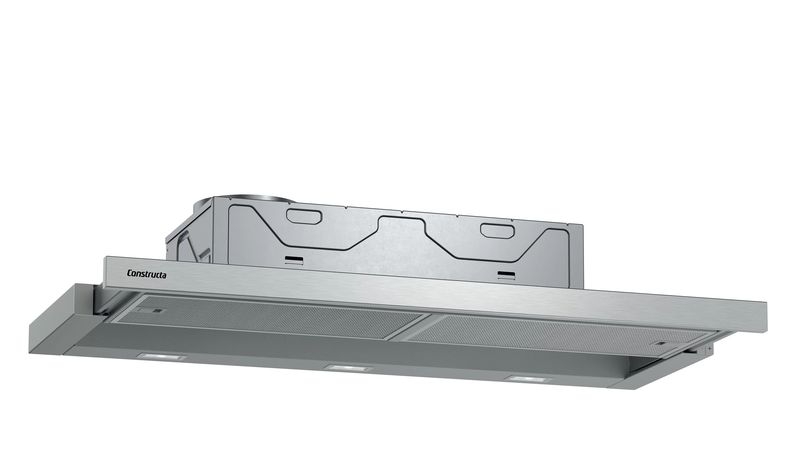Constructa CD30976, flat screen hood, silver metallic, 90 cm, EEK: A, with 5 year guarantee!