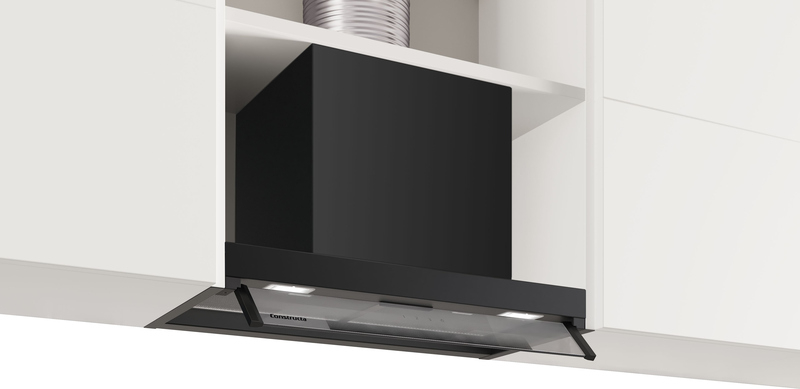 Constructa CD336670, integrated design hood, 60 cm, clear glass, matt black, EKK: B, with 5 year guarantee!