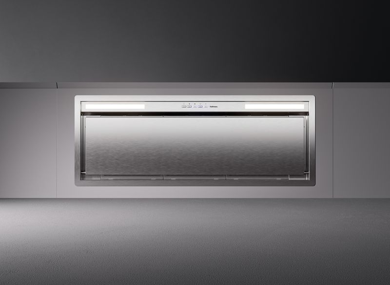 Falmec Gruppo Incasso 50 Green Tech fan module, stainless steel design, 50 cm, 103272, with 5 year guarantee