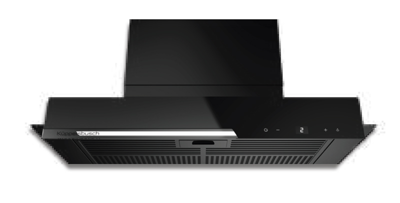 Küppersbusch DEL 6360.0 S, ventilaatori moodul 59 cm, must klaas, kr: A+, garantiiga 5 aastat!
