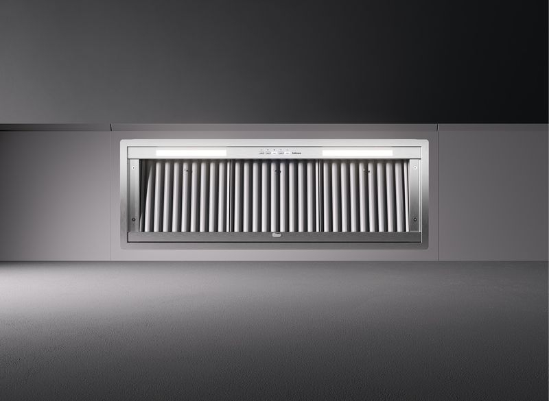 Falmec Gruppo Incasso No-Drop Plus fan module, stainless steel design, 90 cm, 103236, with 5 year guarantee