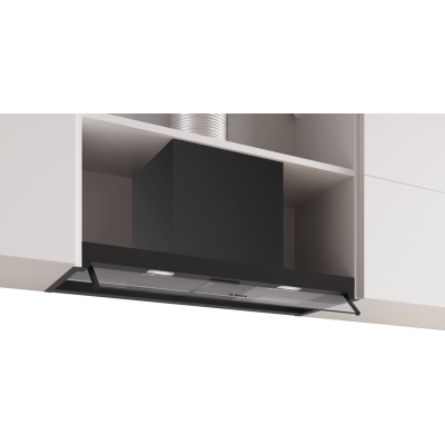 Bosch DBB85CC60, Series 4, Integrated design hood, 80 cm, clear glass, matt black, EEK: B, with 5 year guarantee!
