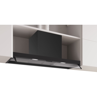 Bosch DBB95CC60, Series 4, Integrated design hood, 90 cm, clear glass, matt black, EEK: B, with 5 year guarantee!