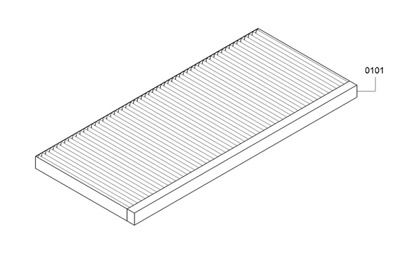 Neff Z51FBB1X6, Long-Life Clean Air odor filter (replacement)