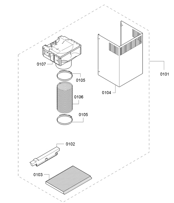 Neff Z51FBI1D6, Комплект рециркуляции чистого воздуха с длительным сроком службы