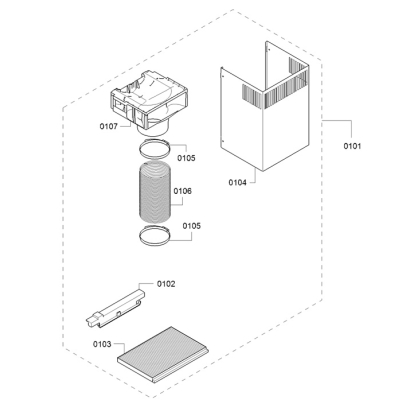 Neff Z51FBI1D6, Long-Life Clean Air recirculation set