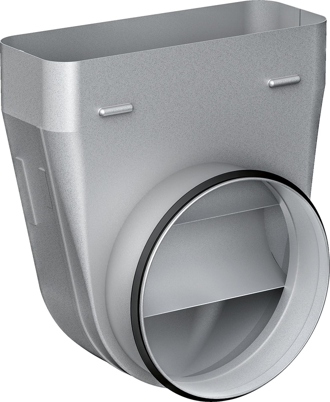 Bosch DZZ1WW1X1, flat duct transition around 90°, NW150 metal