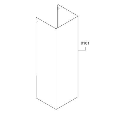 Neff Z51FBK1S2, chimney extension 1000 mm