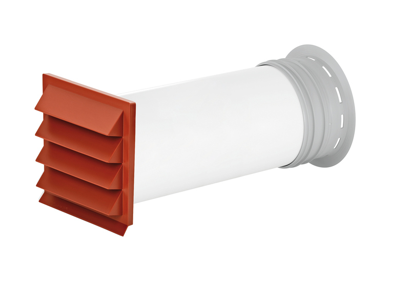 Naber COMPAIR® PRIME flow P-K-Klima-R 150 wall box, brick red, round, 4051074