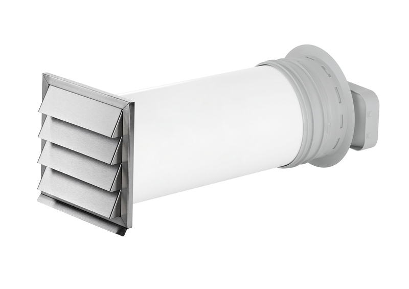 Naber COMPAIR® PRIME flow P-Klima-E flow 150 wall box, white, stainless steel, 4051079